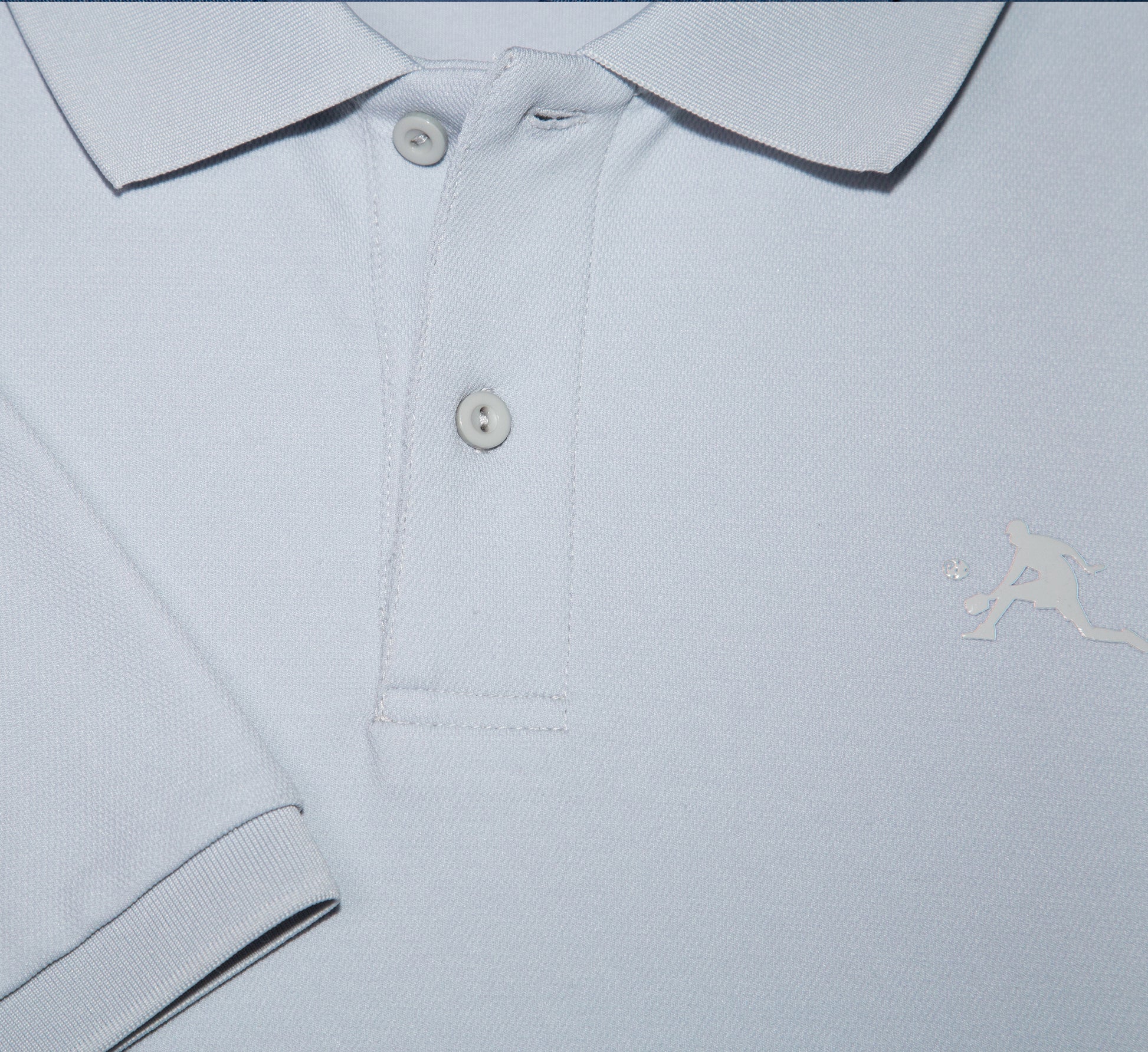 Grey chandail polo élégant sport pickleball hommes Gris