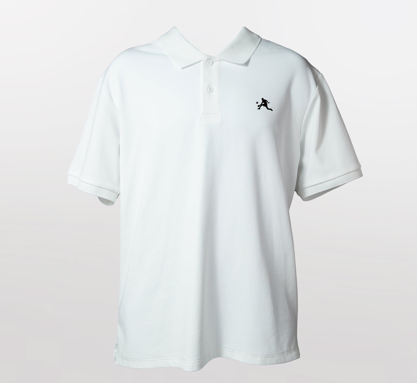 White stylish sport pickleball men polo shirt Blanc
