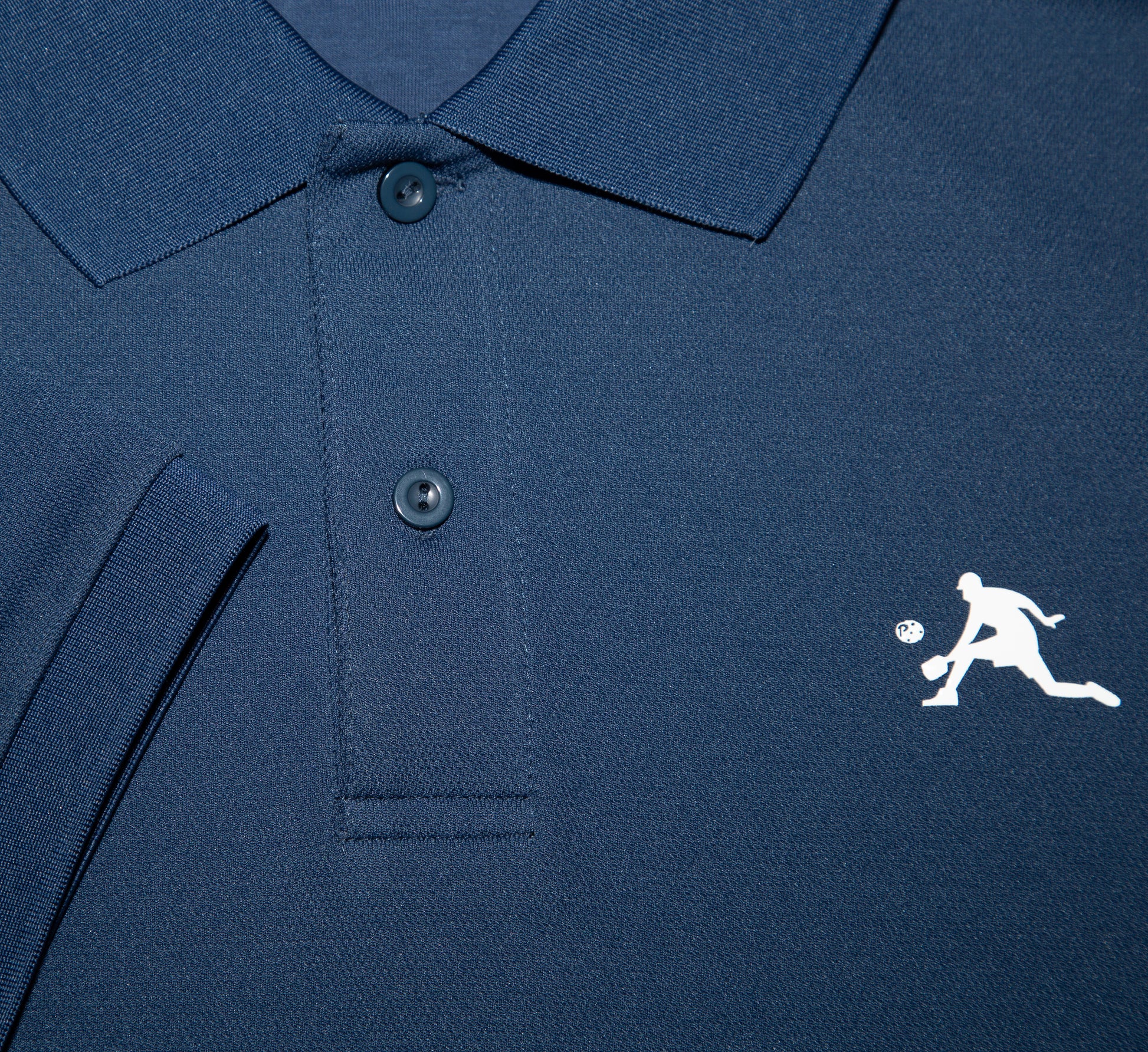 Blue stylish sport pickleball men polo shirt Bleu