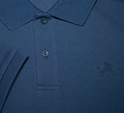 Blue chandail polo élégant sport pickleball hommes Bleu