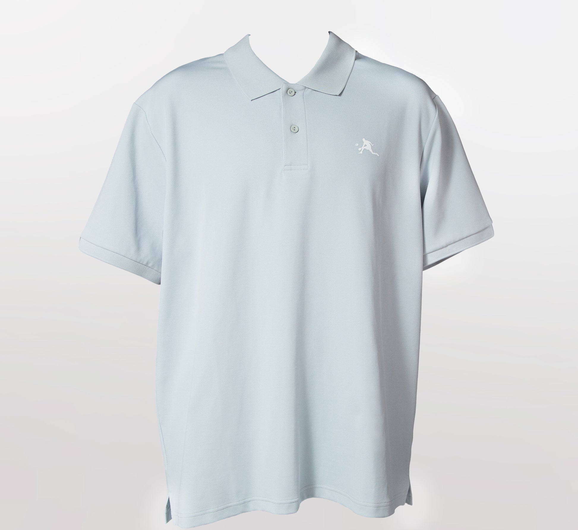 Grey chandail polo élégant sport pickleball hommes Gris
