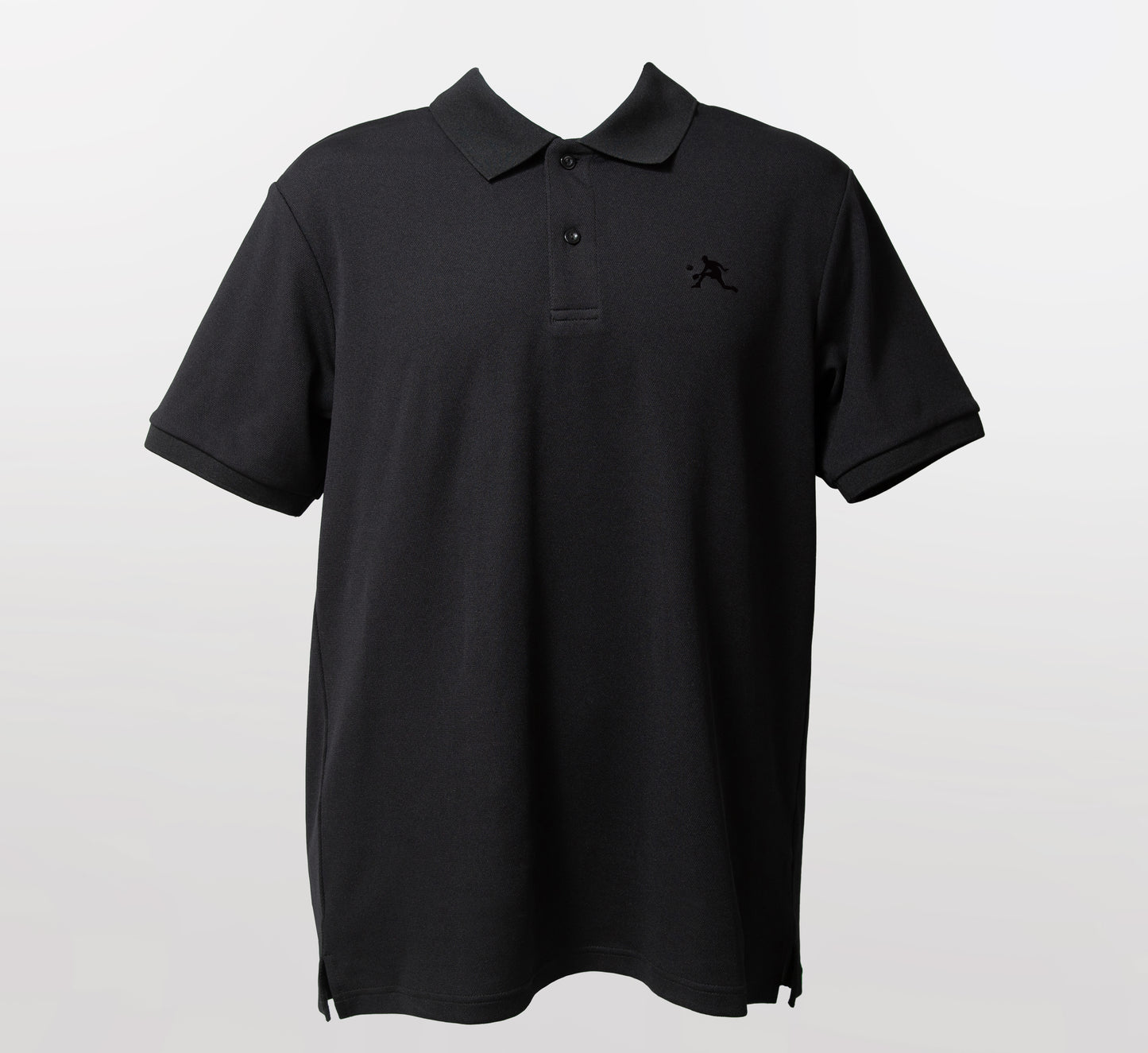 Black stylish sport pickleball men polo shirt Noir