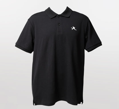Black stylish sport pickleball men polo shirt Noir