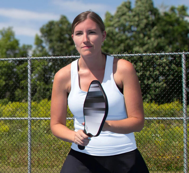 White Women Pickleball Tank Top – Breathable & Stretch