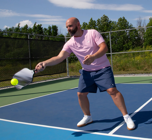 Blue 2 in 1 sport performance men pickleball short Bleu