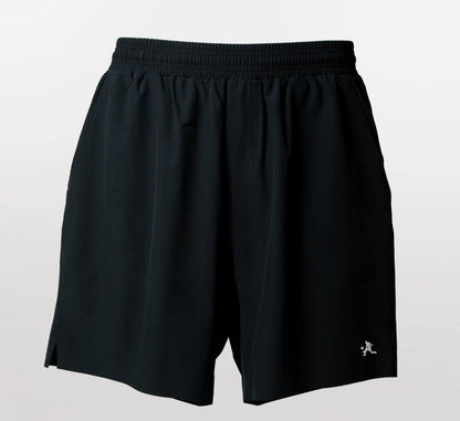 Black shorts with a small PBALL logo on a light gray background Noir