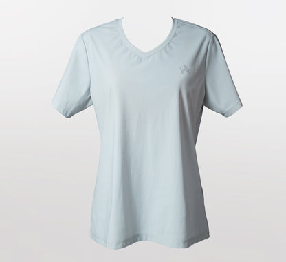 Grey t-shirt femme pickleball rafraichissant séchage rapide Gris