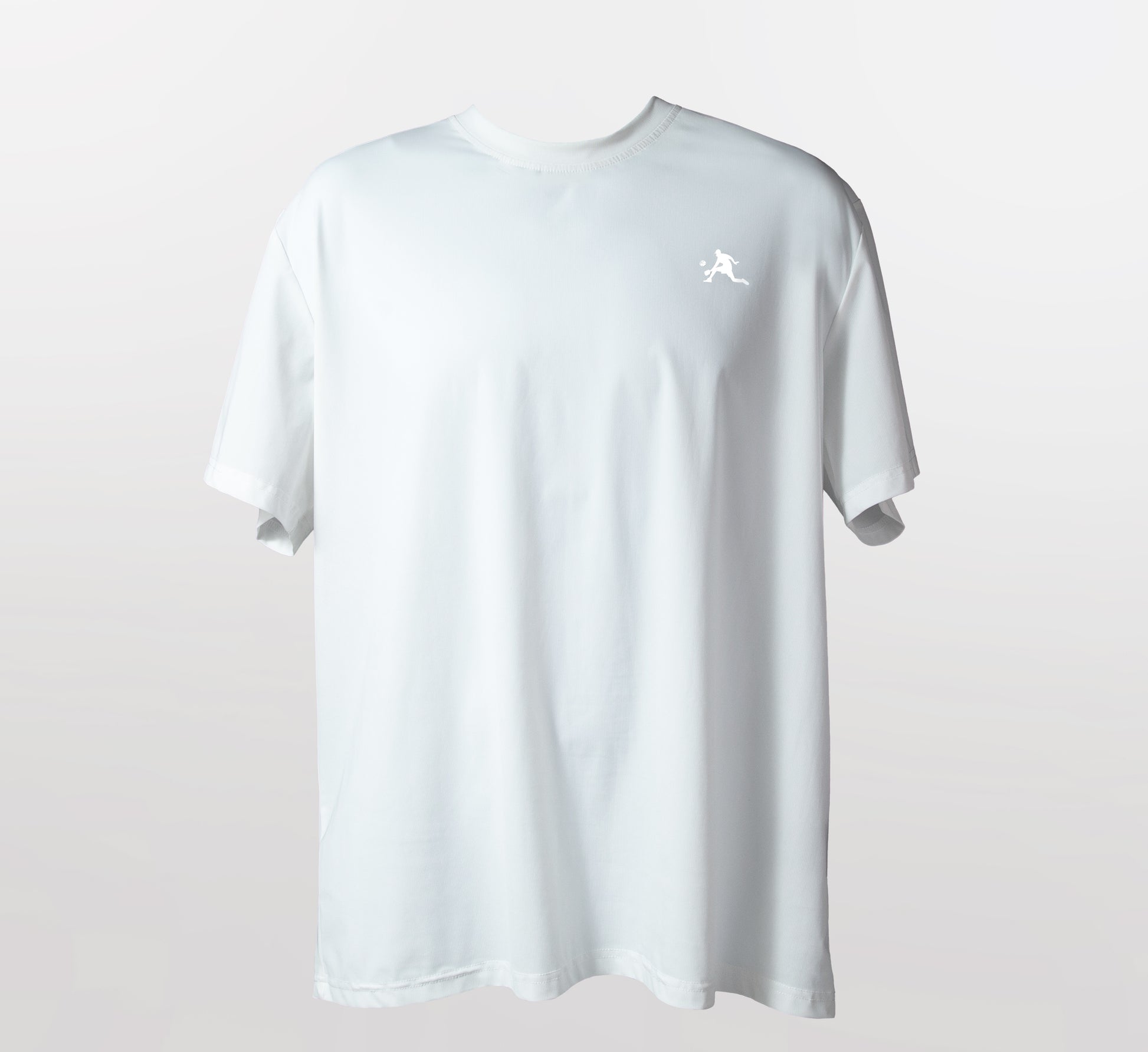 White t-shirt hommes rafraichissant séchage rapide sport pickleball Blanc