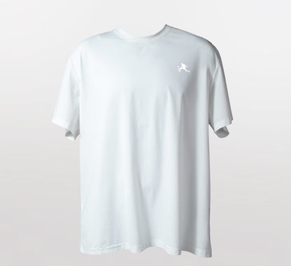 White t-shirt hommes rafraichissant séchage rapide sport pickleball Blanc