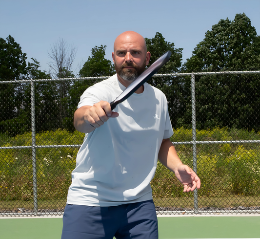 Grey quick dry cooling performance pickleball men t-shirt Gris